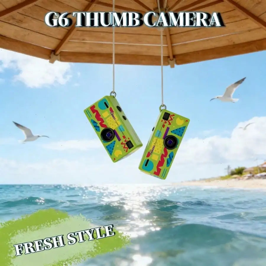 G6 HD Mini Digital Camera, Interchangeable Lens, Manual Mode, 1080P, Portable Retro Keychain Cam for Vlogging, Travel, Students,