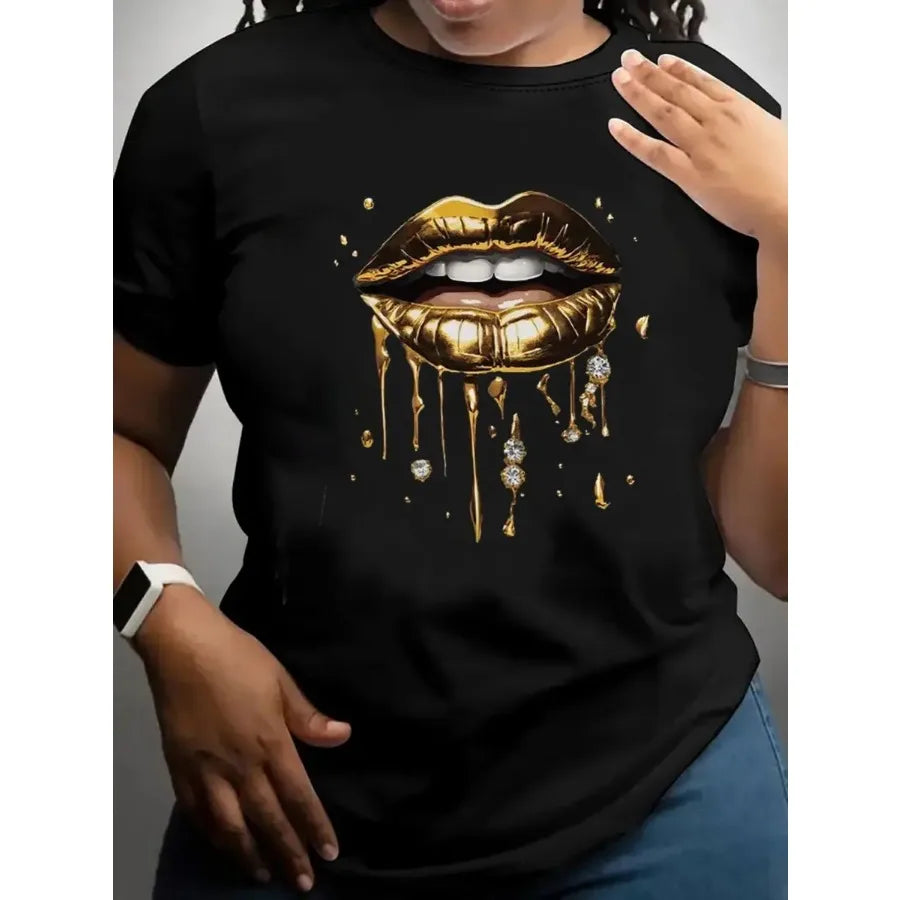 Women Casual Short Sleeve Tee 1 Pcs 100% Heavy Cotton - Comfortable Crew Neck Soft Adorable Tees Tops