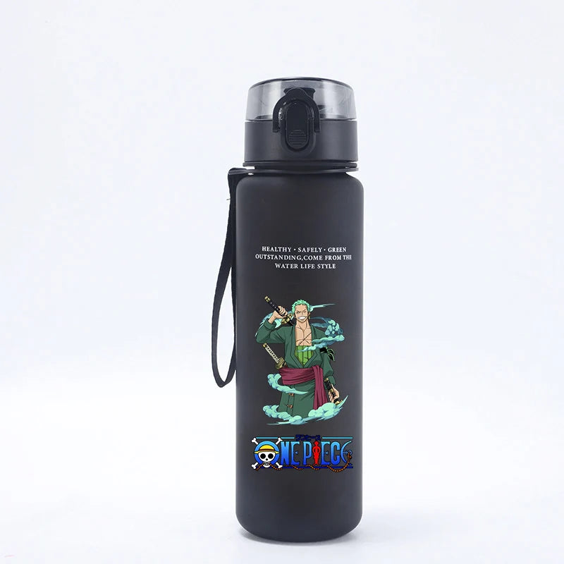 One Piece 650ML Water Bottle Boy Girl Sports Water Cups Leak Proof Portable Reusable Cups Outdoor Travel Anime Drinking Bottles