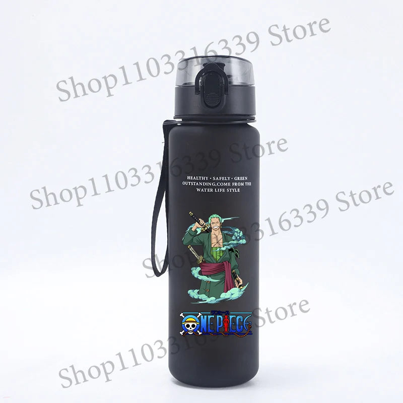 One Piece 650ML Water Bottle Boy Girl Sports Water Cups Leak Proof Portable Reusable Cups Outdoor Travel Anime Drinking Bottles