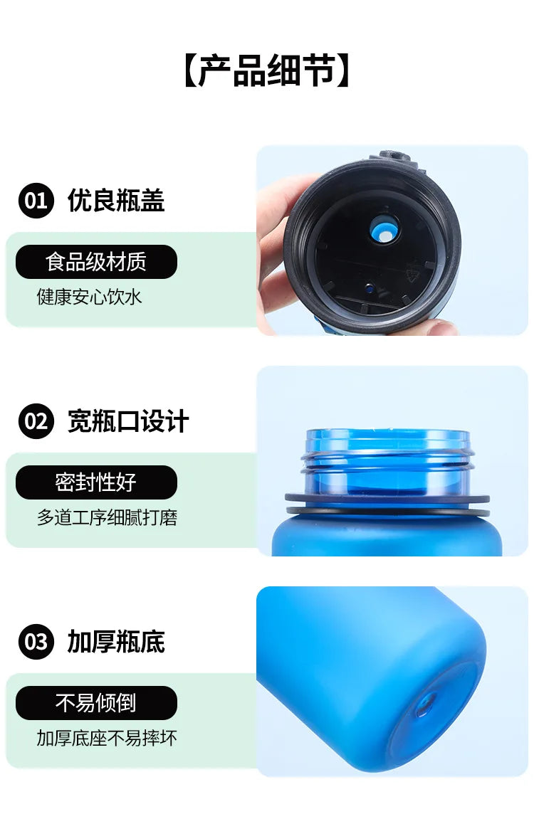 One Piece 650ML Water Bottle Boy Girl Sports Water Cups Leak Proof Portable Reusable Cups Outdoor Travel Anime Drinking Bottles