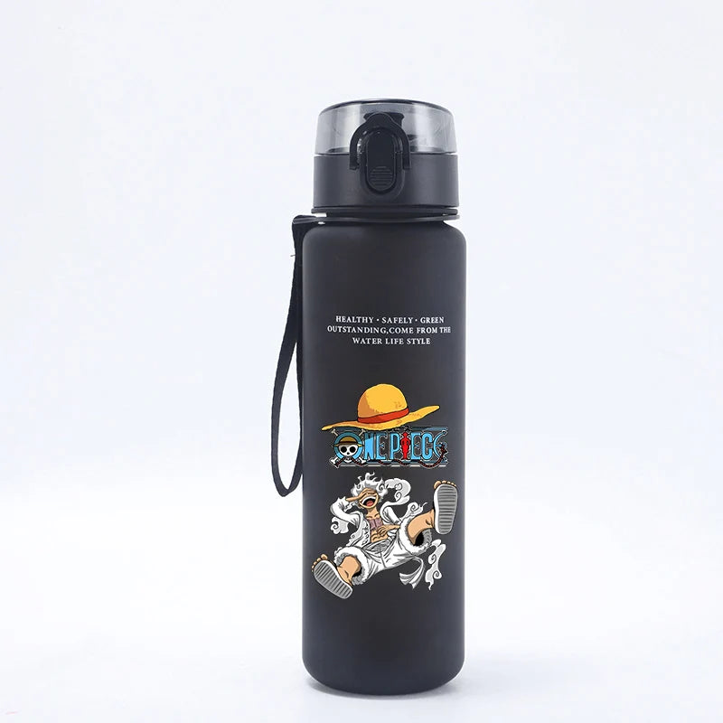 One Piece 650ML Water Bottle Boy Girl Sports Water Cups Leak Proof Portable Reusable Cups Outdoor Travel Anime Drinking Bottles