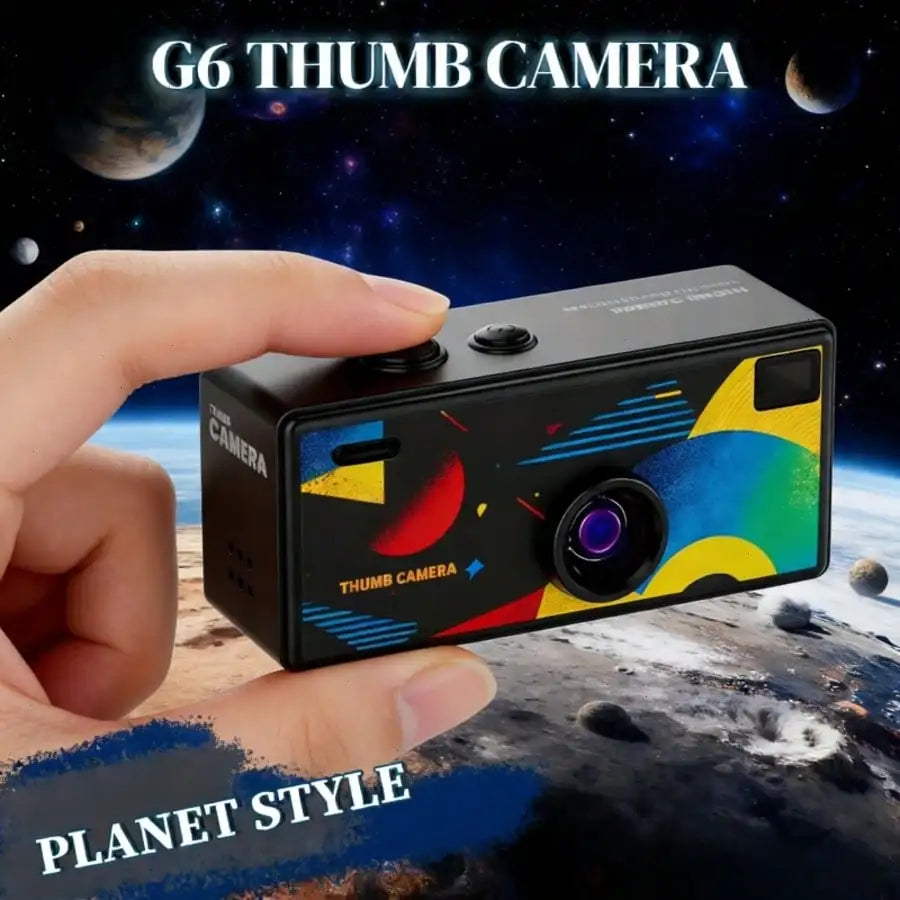 G6 HD Mini Digital Camera, Interchangeable Lens, Manual Mode, 1080P, Portable Retro Keychain Cam for Vlogging, Travel, Students,