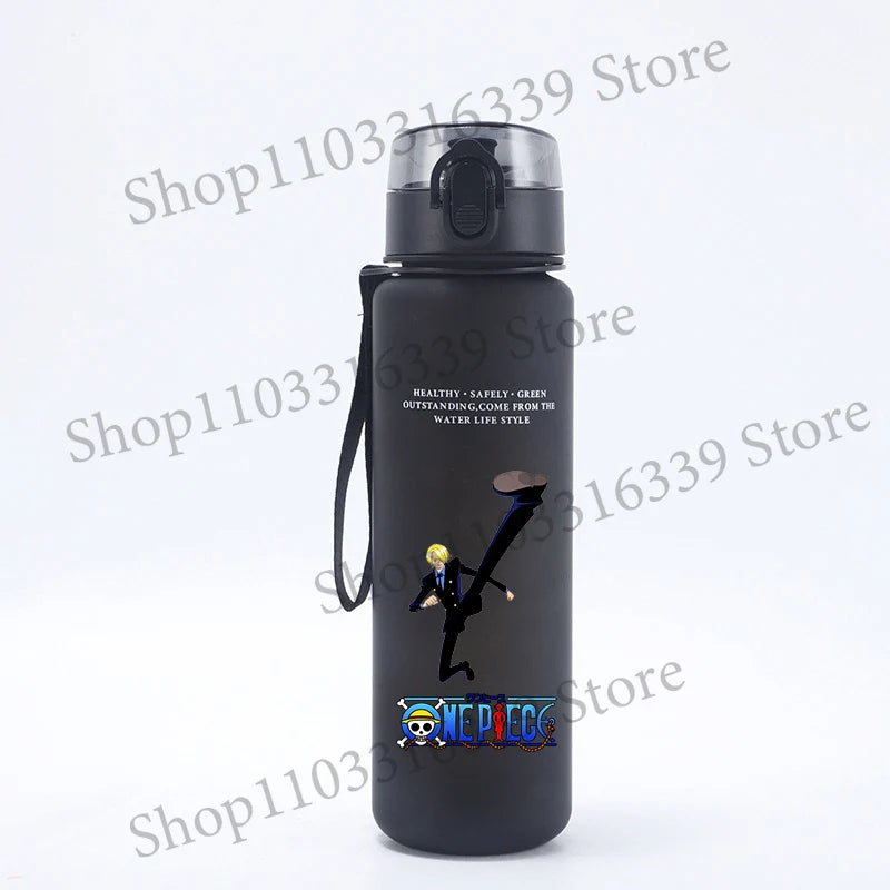 One Piece 650ML Water Bottle Boy Girl Sports Water Cups Leak Proof Portable Reusable Cups Outdoor Travel Anime Drinking Bottles