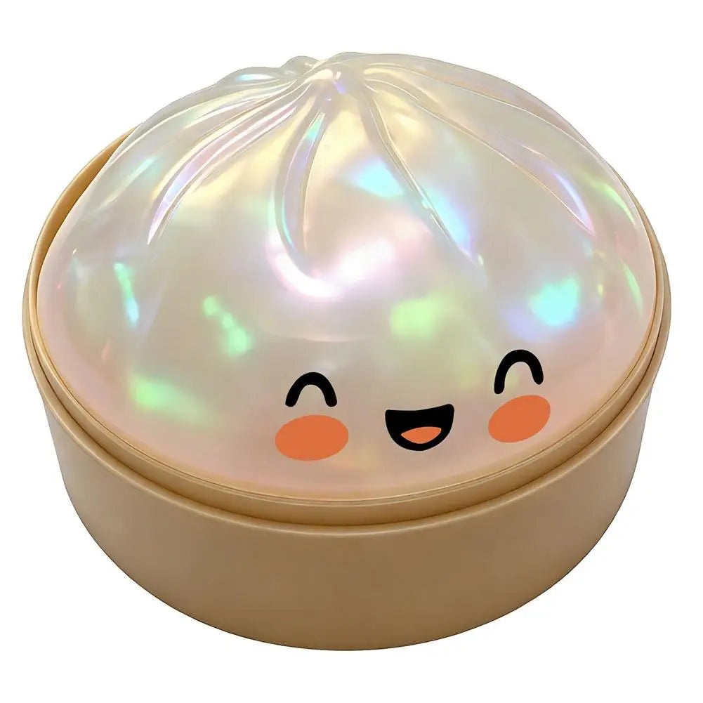 Large Squishies Dumpling Bun Toy, Slow Rising Glitter Dumpling Stress Ball, Stress Relief Fidget Toy for Home Office Travel